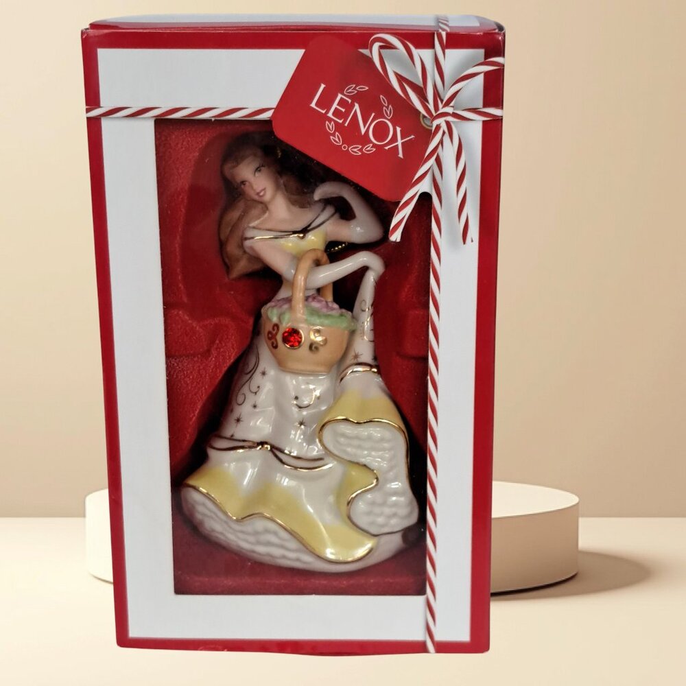 LENOX Princess Belle Disney Showcase Hanging Christmas Ornament Gift New In Box